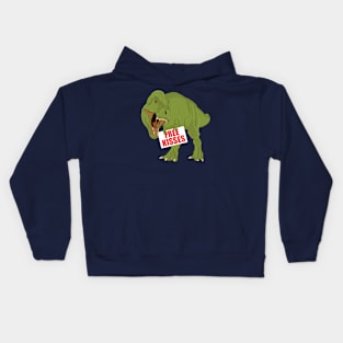 Free kisses trex Kids Hoodie